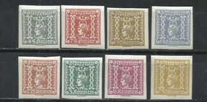 0126B- AUSTRIA SERIE COMPLETA 1922 Nº 56/63 HERMES MERCURIO JOURNAUX PERIODICOS, - Picture 1 of 2