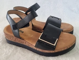 Gabor Shout Womens Wedge Heel Sandals In Black Size uk 5.5 rrp£95 - Picture 1 of 13