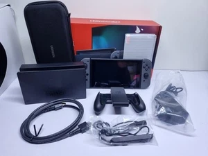 Nintendo Switch Console Grey/Grey - Case + Screen Protector + Acc Free Post! - Picture 1 of 24
