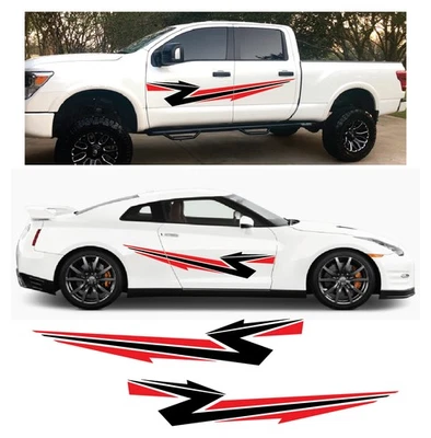 Наклейки акценты со стороны прицепа автомобиля грузовика REEA графические полоски виниловые наклейки наклейки - Изображение 1 из 4