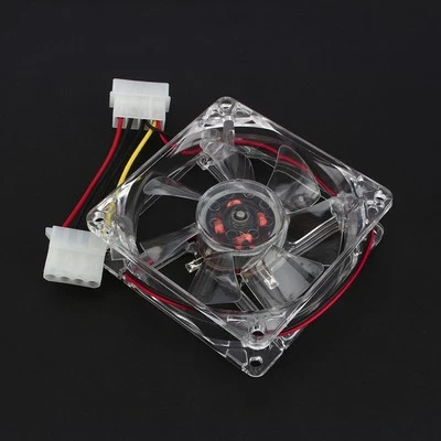 4Pin Dc 12V 80Mm Blue Led Light Cpu Pc Computer Cooling Case Fan AM - Image 1 of 4