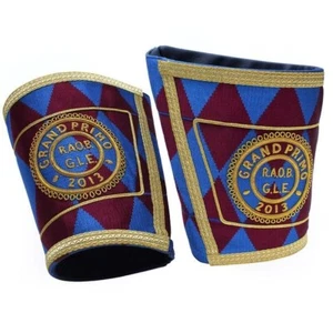 Masonic Gauntlets Cuffs – Embroidered - Picture 1 of 1