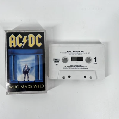 AC/DC - Who Made Who 1986 (Audio Cassette) Atlantic Records 81650-4-E - Image 1 of 2