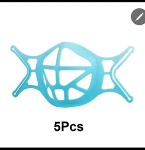 5-teiliger atmungsaktiver und wiederverwendbare 3D-Mundmasken-Stützrahmen - Bild 1 von 2