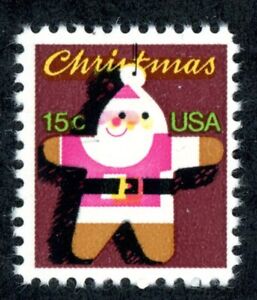 USA 1800 RED AND PINK COLORS SHIFTED TO LEFT --SANTA'S FACE A MESS!