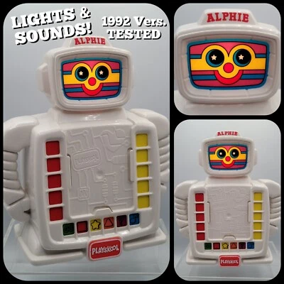 🤖 Vintage Playskool Alphie Robot Item #517 TESTED - NO CARDS - GREAT SHAPE 1992 - Image 1 of 4