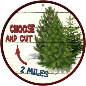 Choose And Cut Novelty Round Circular Metal Sign 8" Home Garage Wall - Picture 1 of 1