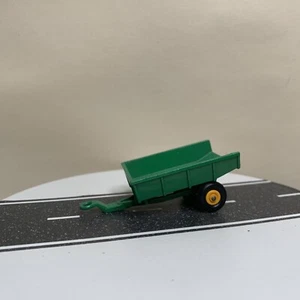 Matchbox Lesney John Deere Farm Dump Trailer #51 Green/Yellow England 1:64 NM - Picture 1 of 15