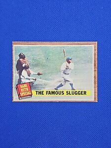 1962 TOPPS #138 BABE RUTH SPECIAL THE FAMOUS SLUGGER BASEBALL CARD EX/MT++
