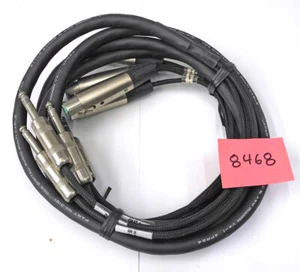 Quality 8 Foot 2 In/2 Out Balanced 1/4" TRS To XLR Male/Female Mogami Snake. CG - Picture 1 of 1