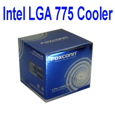 Foxconn LGA775 CPU Heatsink Fan Cooler 3-Pin for Intel LGA 775 Socket T - Image 1 of 4