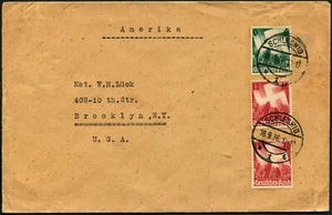 Germany Schleswig to Brooklyn NY USA 30pf Postage 1936 Trans-Atlantic Cover - Picture 1 of 2