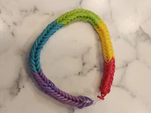 Rainbow Loom Rubber Band Bracelet Multicolor - Picture 1 of 2