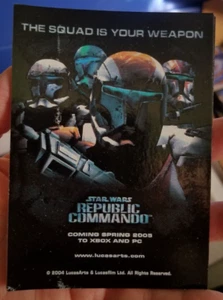 2004 Star Wars Republic Commando 3" x 5" Inch Promo Sticker / Cling - Picture 1 of 9