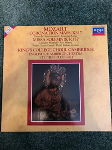 411 904-1 Mozart Coronation Mass Missa Solemnis King'sCollege Choir ECO Cleobury - Picture 1 of 1