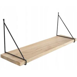 Wooden Floating Shelf, Elegant Wall Mounted Natural Paulownia Shelving for Moder - Picture 1 of 4