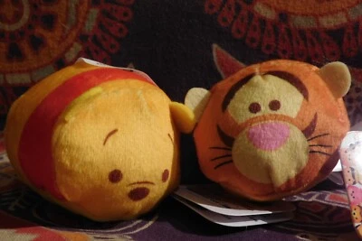 2022 Disney Tsum Tsum Small Mini 3" Plush WINNIE THE POOH & TIGGER Combine S&H - Image 1 of 4