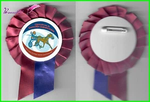 Cocarde Broche L'HIPPODROME de DEAUVILLE CLAIREFONTAINE Cheval horse Jockey - Imagen 1 de 1