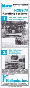 Railquip Print Ad Hoesch 1991 sistema de riel de movimiento lateral sistema de elevación y movimiento - Imagen 1 de 1