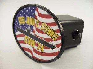 USS JOHN C STENNIS CVN 74 Hitch Cover Military USN U S Navy - Picture 1 of 4