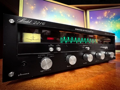 MARANTZ 2216 BLACK 🌈RaRe🌈 Dark Vintage Stereo Receiver - Image 1 of 4