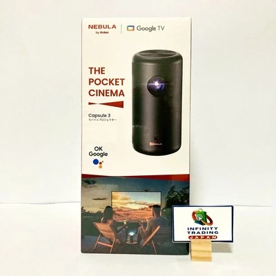 Nebula Capsule 3 Smart Mini Projector 1080P Dolby Android TV Home [NEW] - Image 1 of 4
