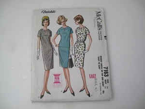 Vestido Top Falda 7163 Vintage McCalls Patrón COSTURA Misses Años 60 Fácil Talla 14 (C) - Imagen 1 de 5