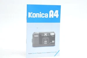 Konica A4 Film Camera Instruction Manual multi-language - Picture 1 of 1