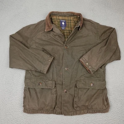 Roundtree & Yorke Jacket Mens XL Brown Cotton Field Barn Coat Corduroy Outdoors - Image 1 of 4