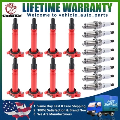 8 Ignition Coils&Spark Plug For Toyota Land Cruiser Sequoia Tundra 5.7L 673-1309 - Image 1 of 4