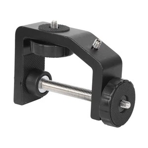Large C Clamp Mount Fixed Desktop Bracket For Flashlight Camera Tripod Photog CB - Afbeelding 1 van 11