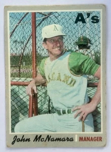 1970 Topps #706 John McNamara - Imagen 1 de 2