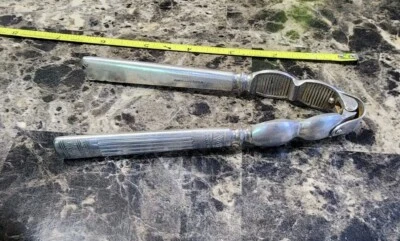 WALLACE BROS ANTIGUO VICTORIANO ESTRIADO PLATEADO CASCANUECES 🌰 Foto 1 de 4