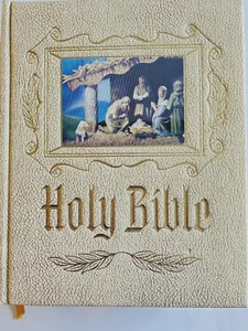 Family Size De Vore & Sons HOLY BIBLE 1960 Soft-Touch Hardcover Red Letters - Imagen 1 de 16