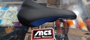 ASIENTO CON RIELES MCS EXPERT NEGRO AZUL SE GT DK RL HARO JMC BMX CARRERA ESTILO LIBRE - Imagen 1 de 4