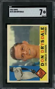 1960 Topps #475 Don Drysdale - SGC 7 (High End) - Picture 1 of 2