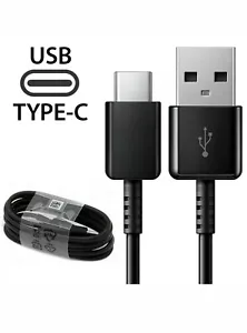 Type-C USB Cable Fast Charging And Rapid Data Transfering Cord Black for Samsung - Picture 1 of 3