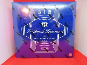 2021 Panini National Treasures Football NFL Factory Sealed Hobby Box - Picture 1 of 2