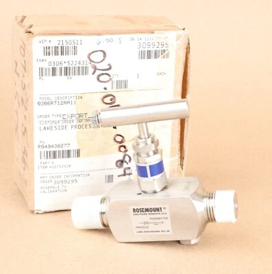 Rosemount C306111125-0000 Needle Isolation Valve - Image 1 of 4