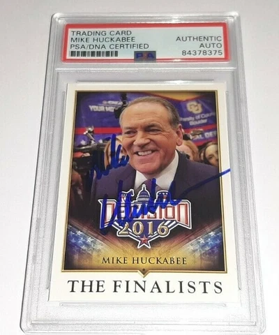 Mike Huckabee Signed 2016 Decision Card Auto Autographed PSA/DNA Certified Cover