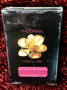 MADONNA YOU'LL SEE SEALED CASSETTE TAPE SINGLE PROMO HYPE STICKER TAKE A BOW LP - Picture 1 of 3