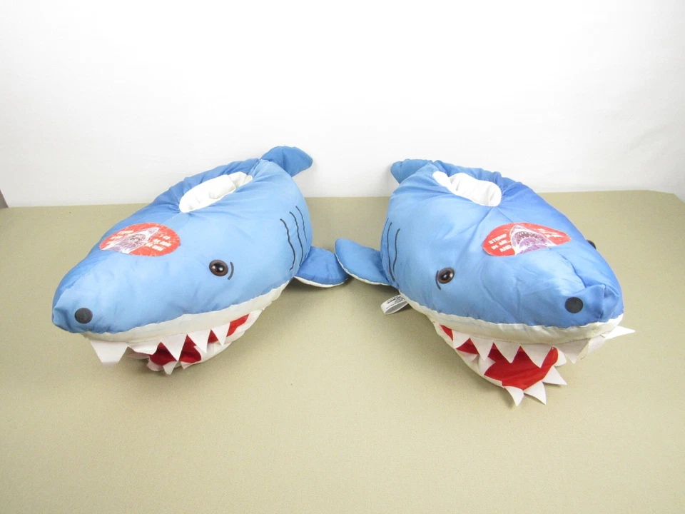 Zapatillas Tiburón Peluche Mandíbulas Raras De Colección con Pegatinas Originales 1991 Sin Sonidos Foto 1 de 4