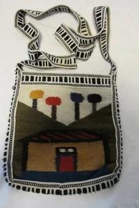 Central America Woven Cross Body Bag Purse Zipper Closure Souvenir Handmade - Picture 1 of 4