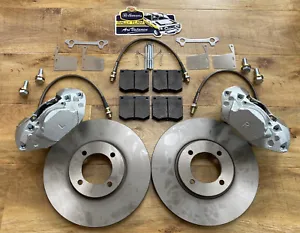FORD MK2 ESCORT FRONT DISC CONVERSION KIT INC AP M16 STYLE VENTED CALIPERS RACE - Picture 1 of 3