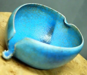Carlo Zauli bowl Excellent Condition 9X7.5X4 inches Mid Century - Picture 1 of 10