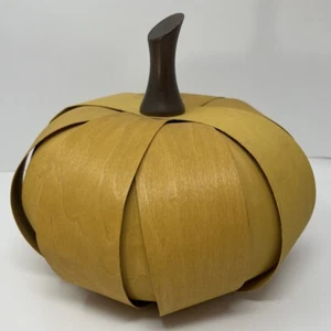 Longaberger Splint Pumpkin Fall Autumn Decor Yellow *READ* - Picture 1 of 8