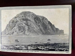 c1948 Morro Rock Near San Luis Obispo, Cal. Vintage Picture Postcard - Picture 1 of 2