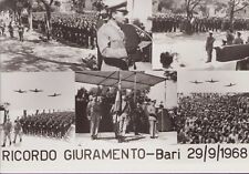 foto cartolina BARI 29/9/1968 9° Centro Addestramento Reclute RICORDO GIURAMENTO