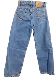 Levis 565 Blue Jeans Boys VTG 09-97 Actual 26x26 wide Leg (tag 14Reg) USA Made - Picture 1 of 2
