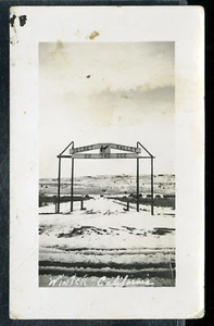 Vintage RPPC Postkarte Lager 740 C.C.C. SECRET VALLEY CA Camp 1936 Winter CA - Bild 1 von 2